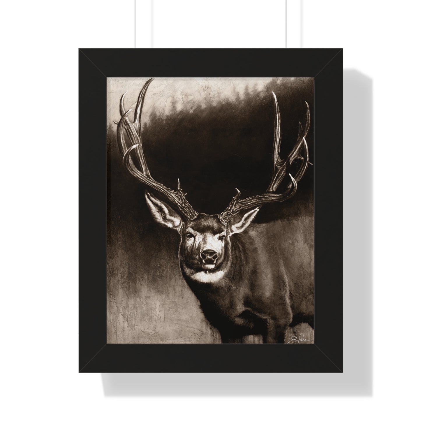 "Muley" Framed Paper Print