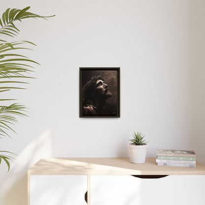 "With His Stripes We Are Healed" Framed Canvas