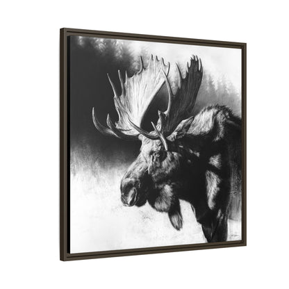"Formida-bull" Framed Canvas