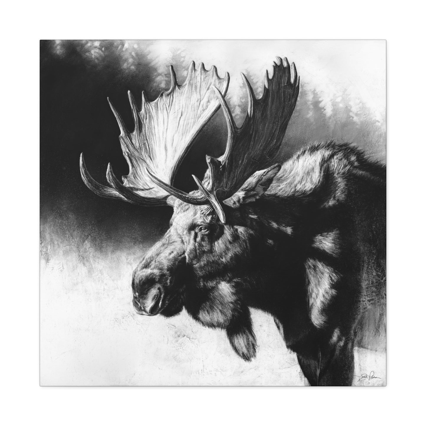 "Formida-bull" Stretched Canvas