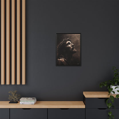 "With His Stripes We Are Healed" Framed Canvas