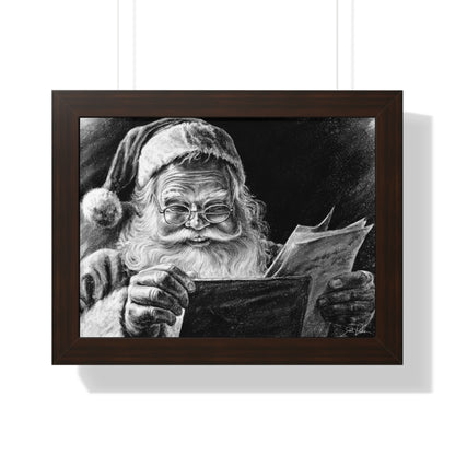 "Dear Santa" Framed Paper Print