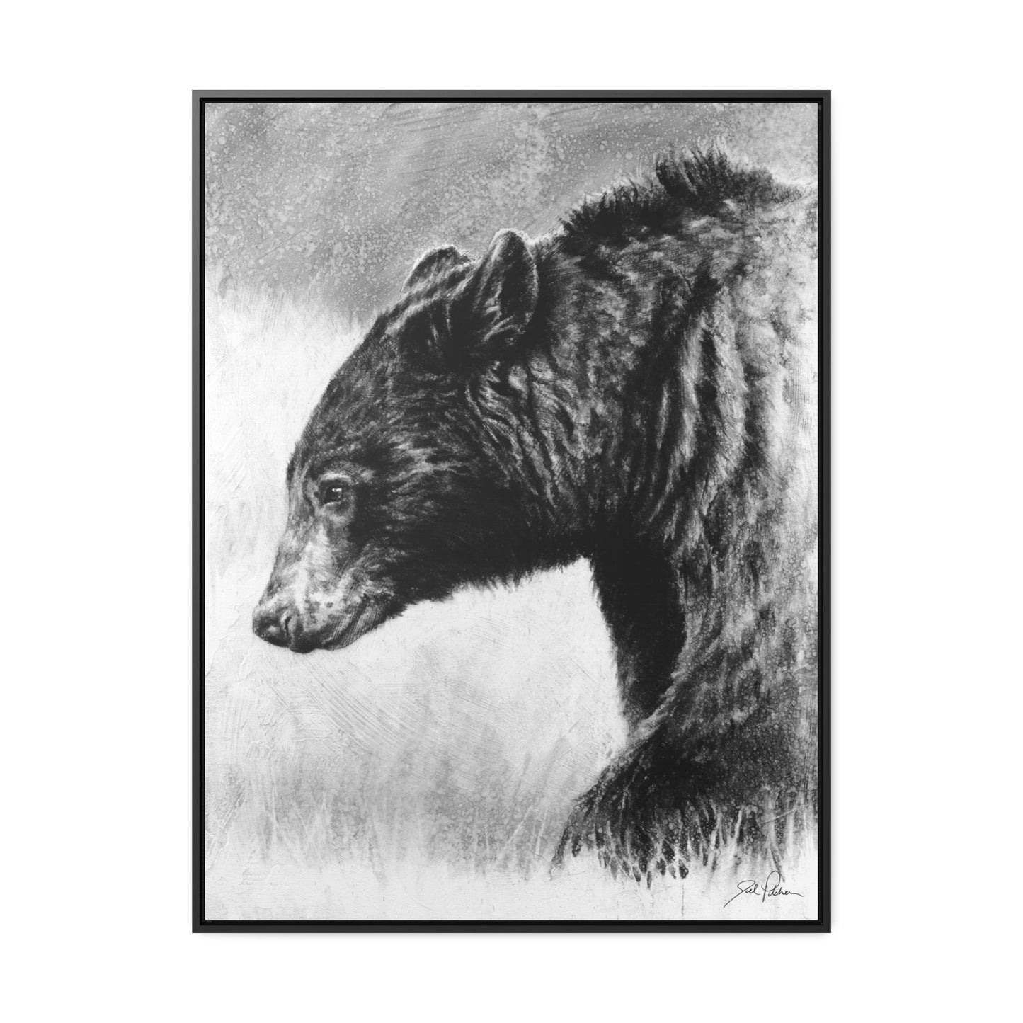 "Burly Bear" Gallery Wrapped/Framed Canvas