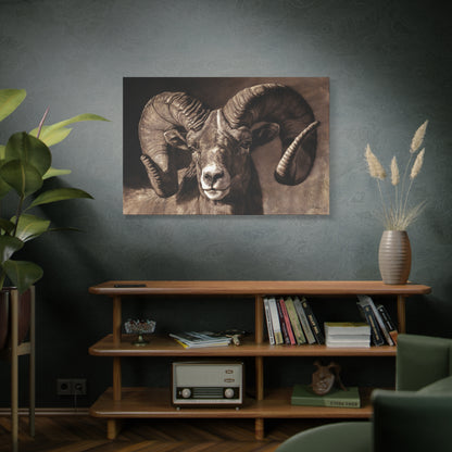 "Full Curl" Stretched Canvas