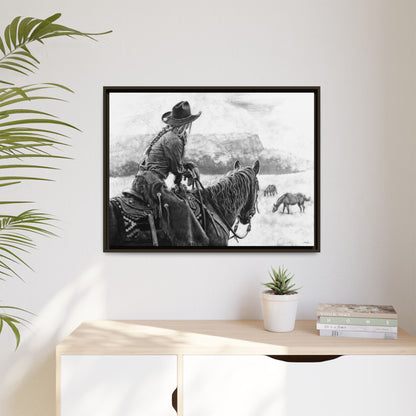 "Bridles and Braids" Framed Canvas