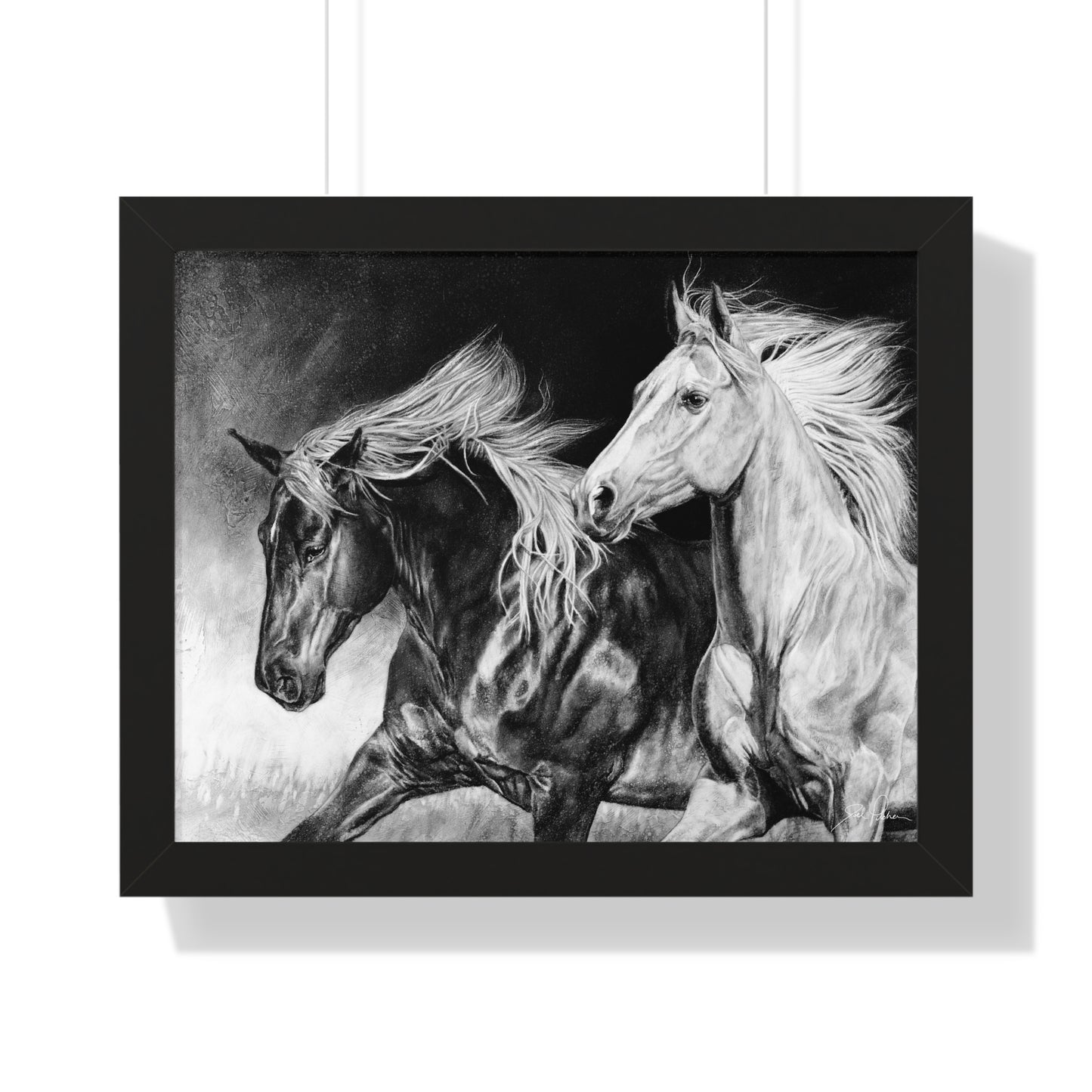 "Dynamic Duo" Framed Paper Print