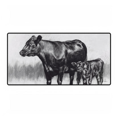 "Momma Cow and Calf" Mouse Pad