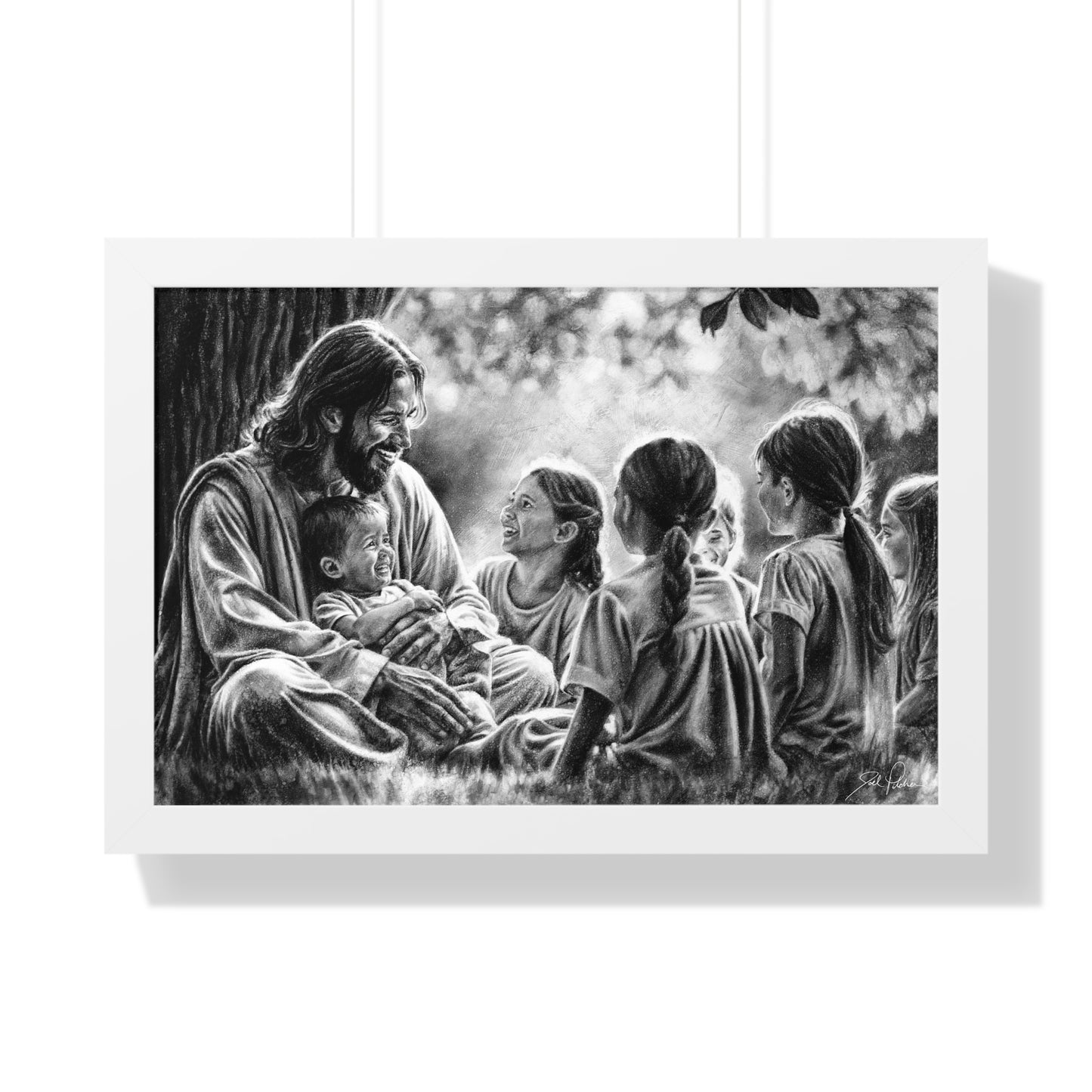 "Bless the Little Ones" Framed Paper Print
