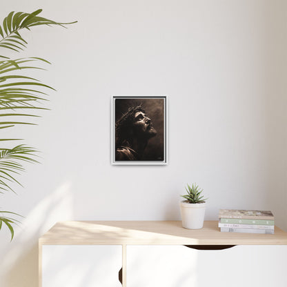 "With His Stripes We Are Healed" Framed Canvas