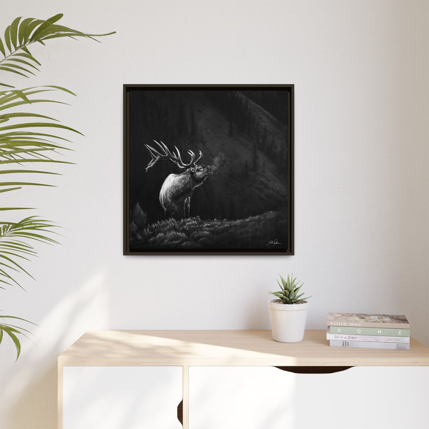 "Mountain Monarch" Framed Canvas