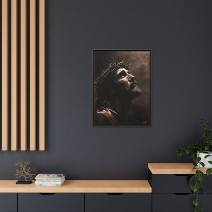 "With His Stripes We Are Healed" Framed Canvas