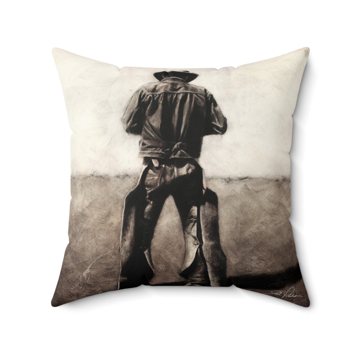 "Cowboy" Square Pillow