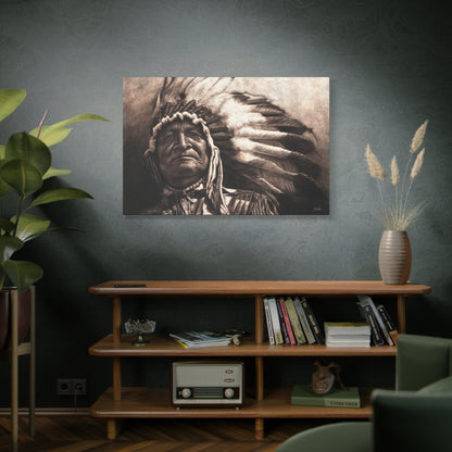 "Sitting Bear" Stretched Canvas