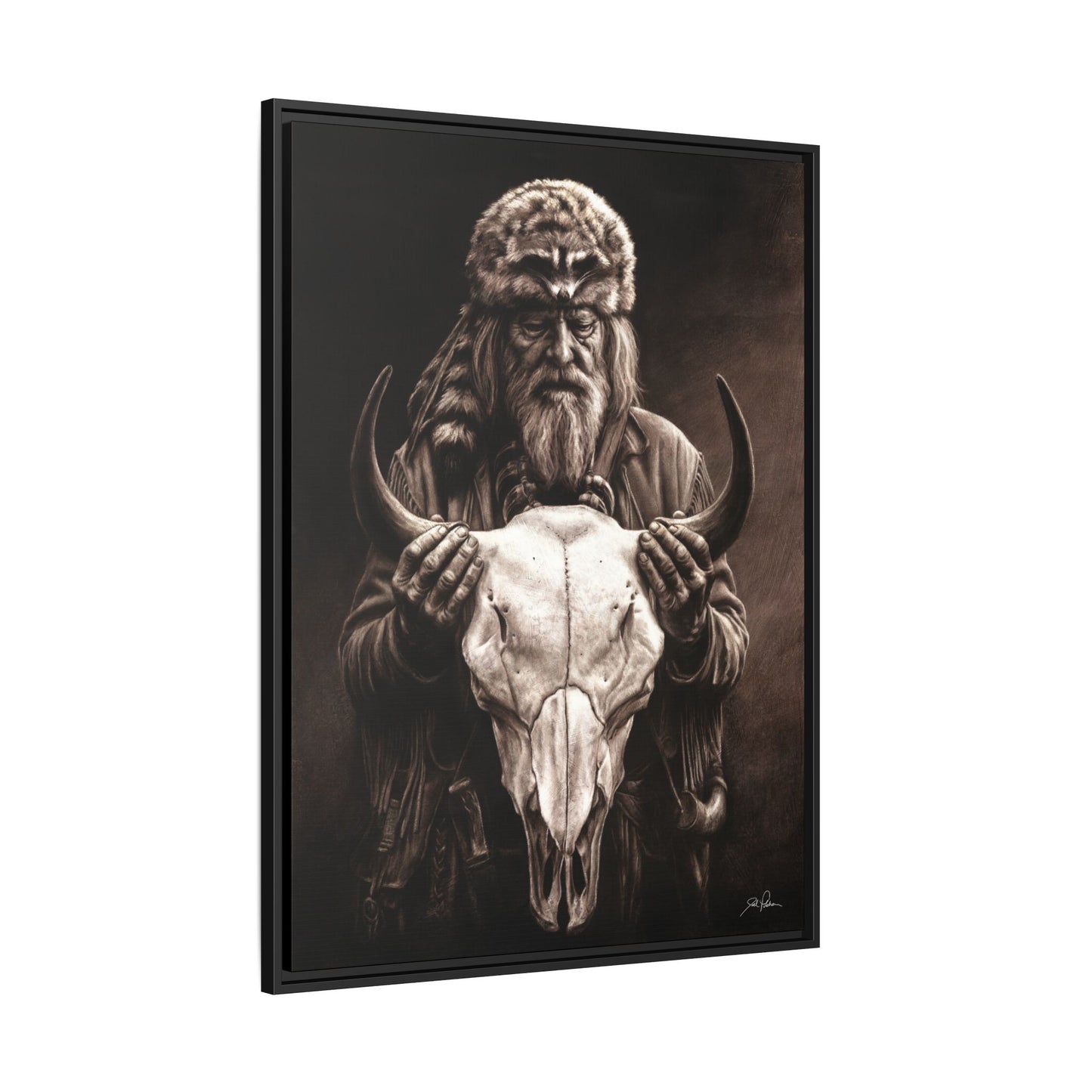 "Legends of the West" Framed Canvas