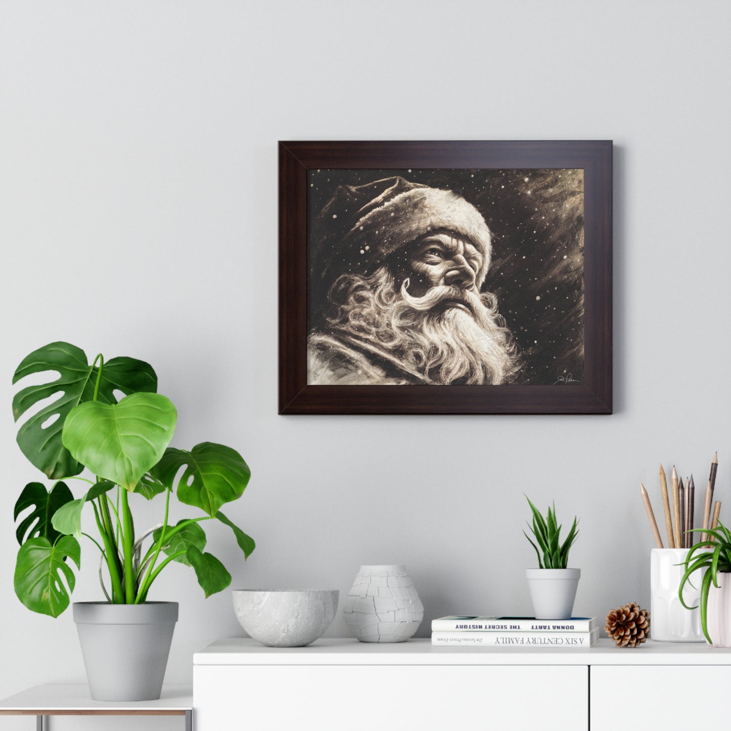 "Kris Kringle" Framed Paper Print