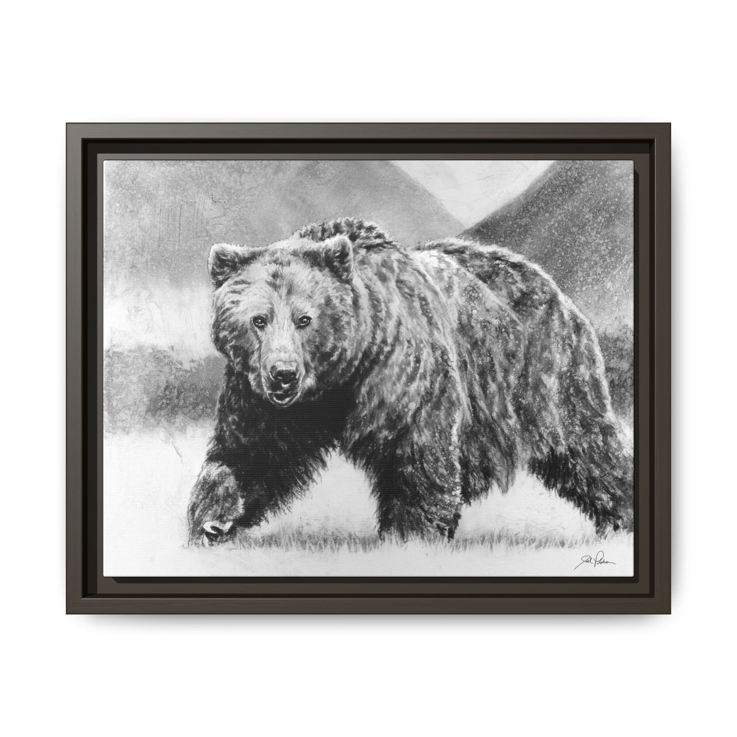 Grizzly II" Framed Canvas