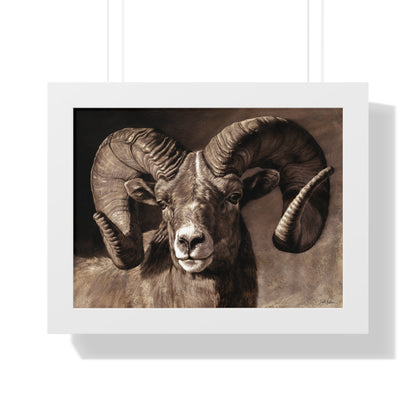 "Full Curl" Framed Paper Print