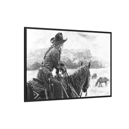 "Bridles and Braids" Framed Canvas