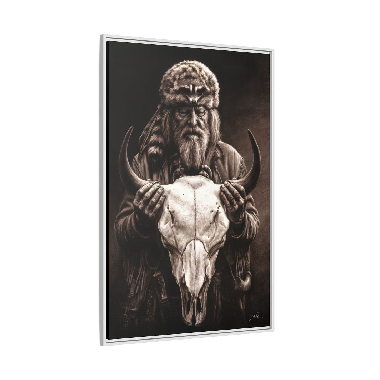 "Legends of the West" Framed Canvas