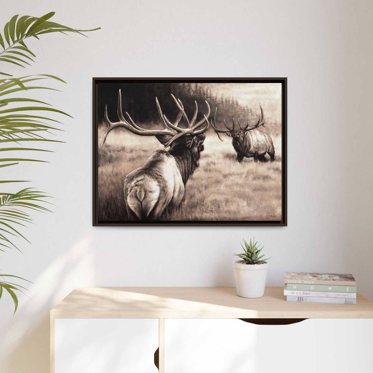 "Ready to Rumble" Framed Canvas