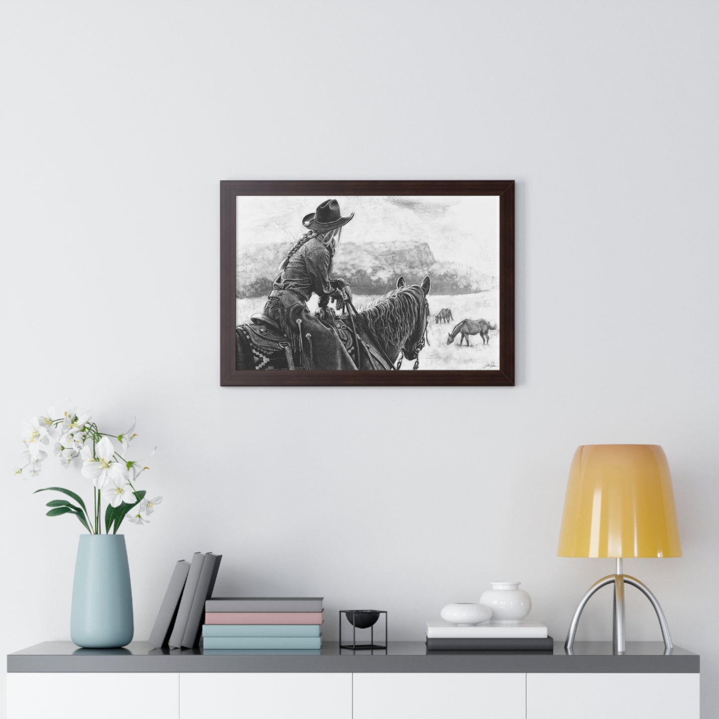 "Bridles and Braids" Framed Paper Print