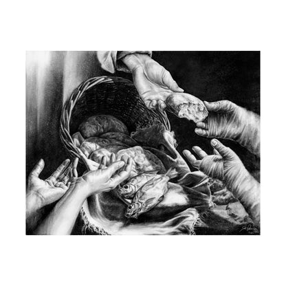 "Loaves and Fishes" Premium Matte Paper Print