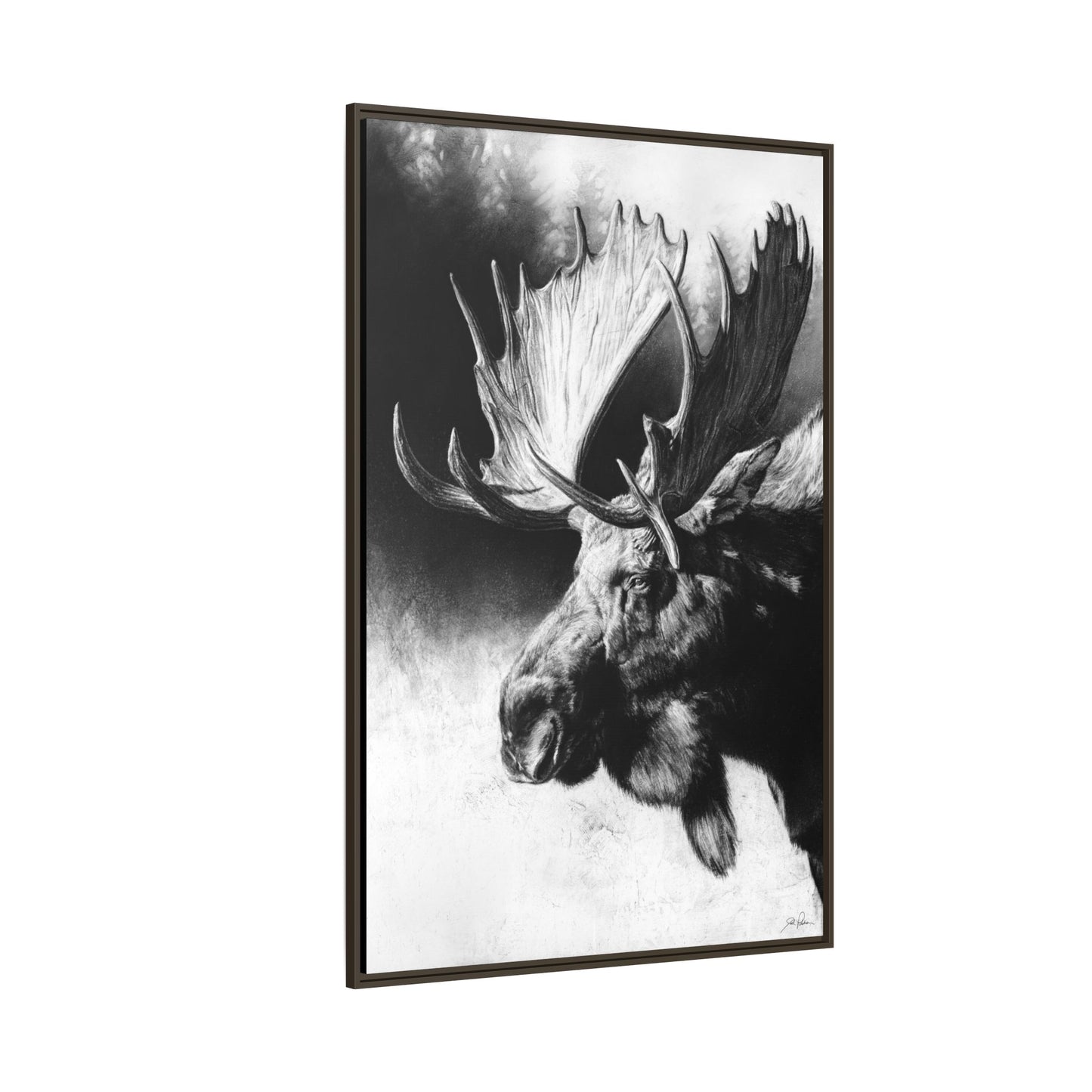 "Formida-bull" Framed Canvas