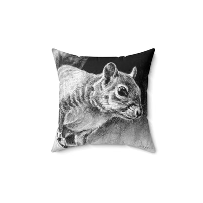 "Squirrel" Square Pillow.