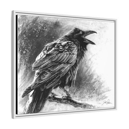 "Raven" Framed Canvas