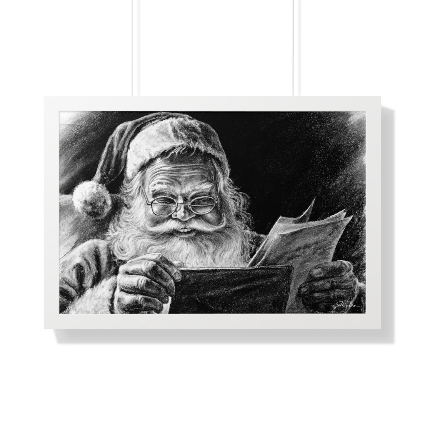 "Dear Santa" Framed Paper Print