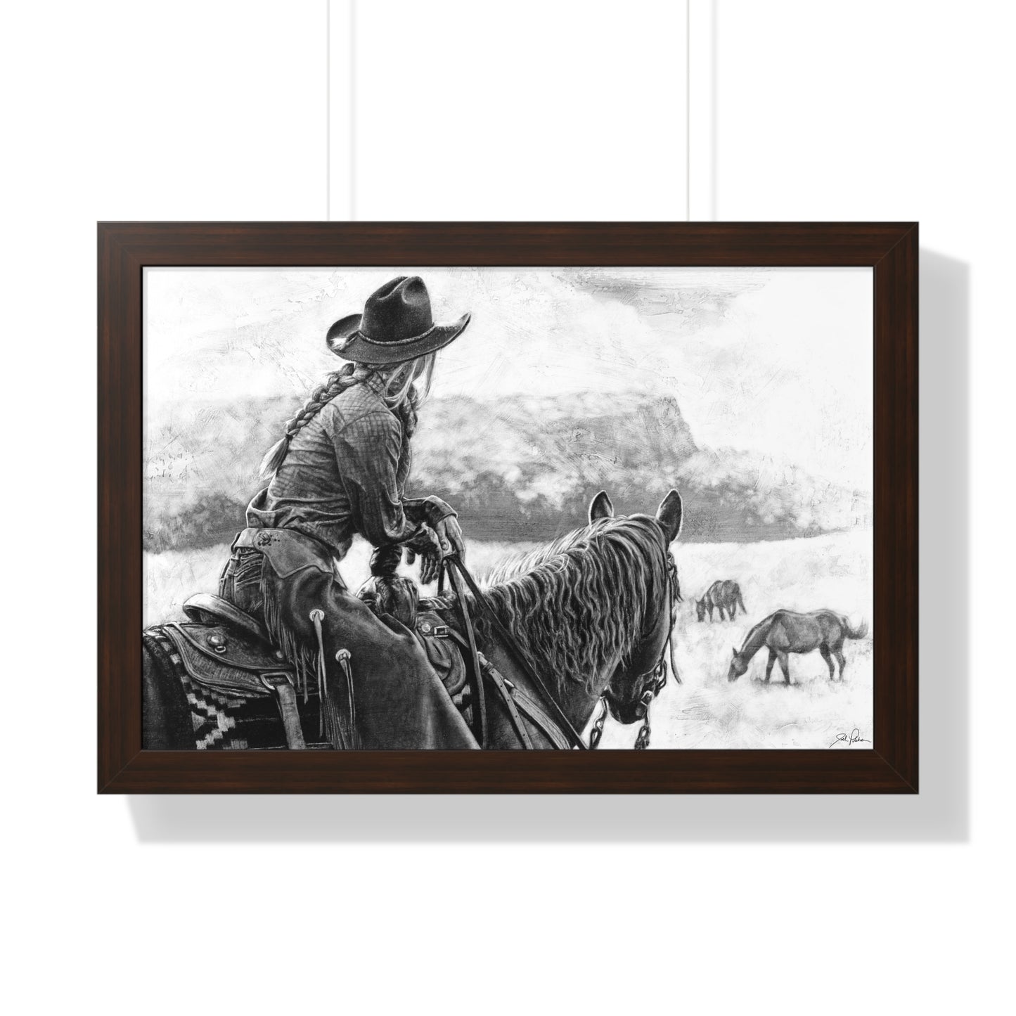 "Bridles and Braids" Framed Paper Print