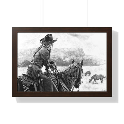 "Bridles and Braids" Framed Paper Print