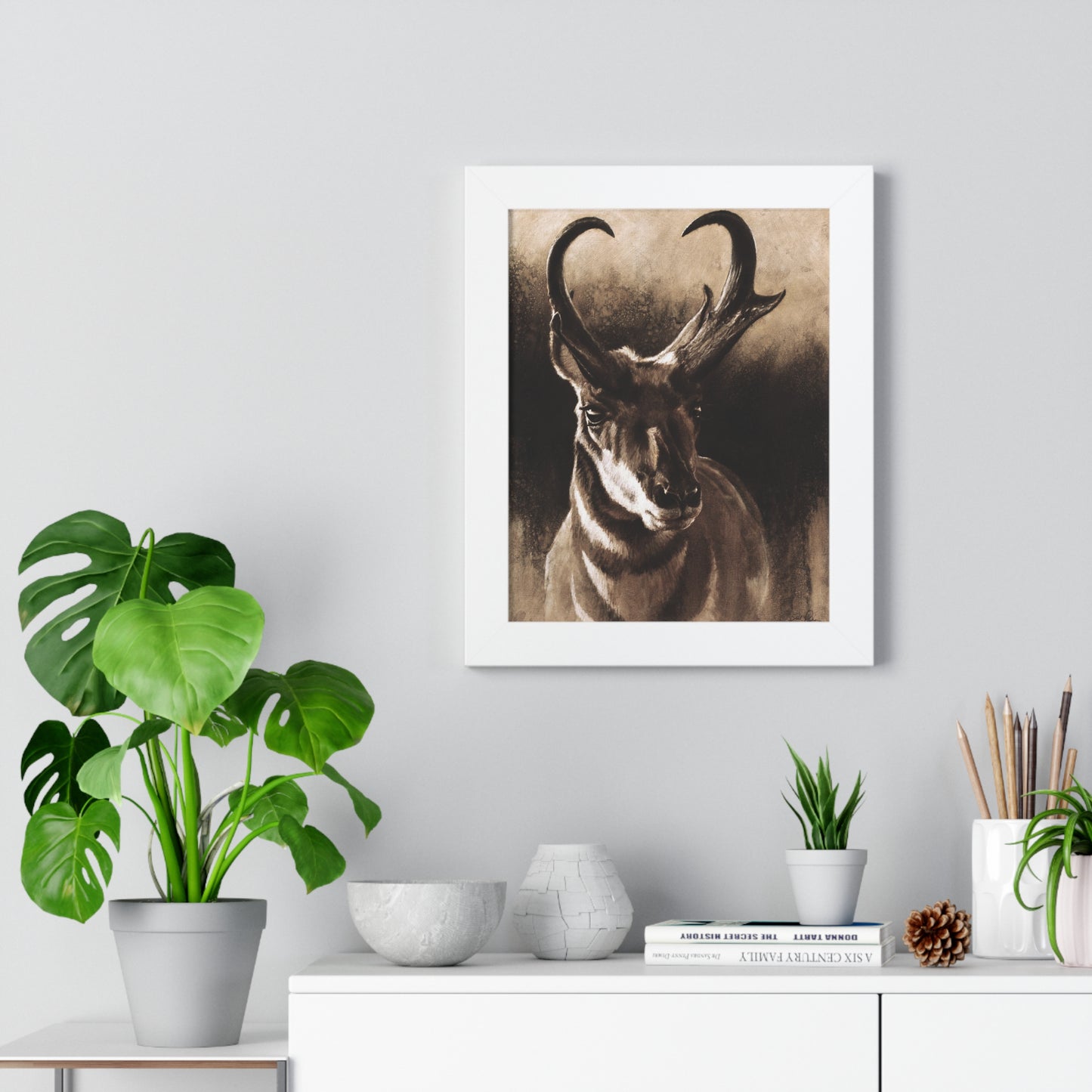 "Pronghorn" Framed Paper Print.