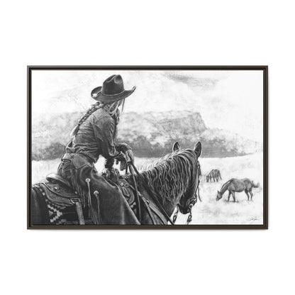 "Bridles and Braids" Framed Canvas