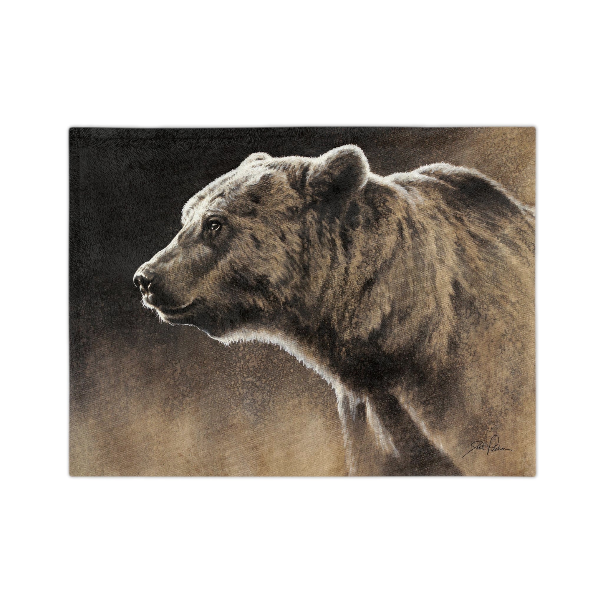 "Grizzly" Velveteen Minky Blanket