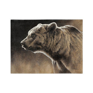"Grizzly" Velveteen Minky Blanket