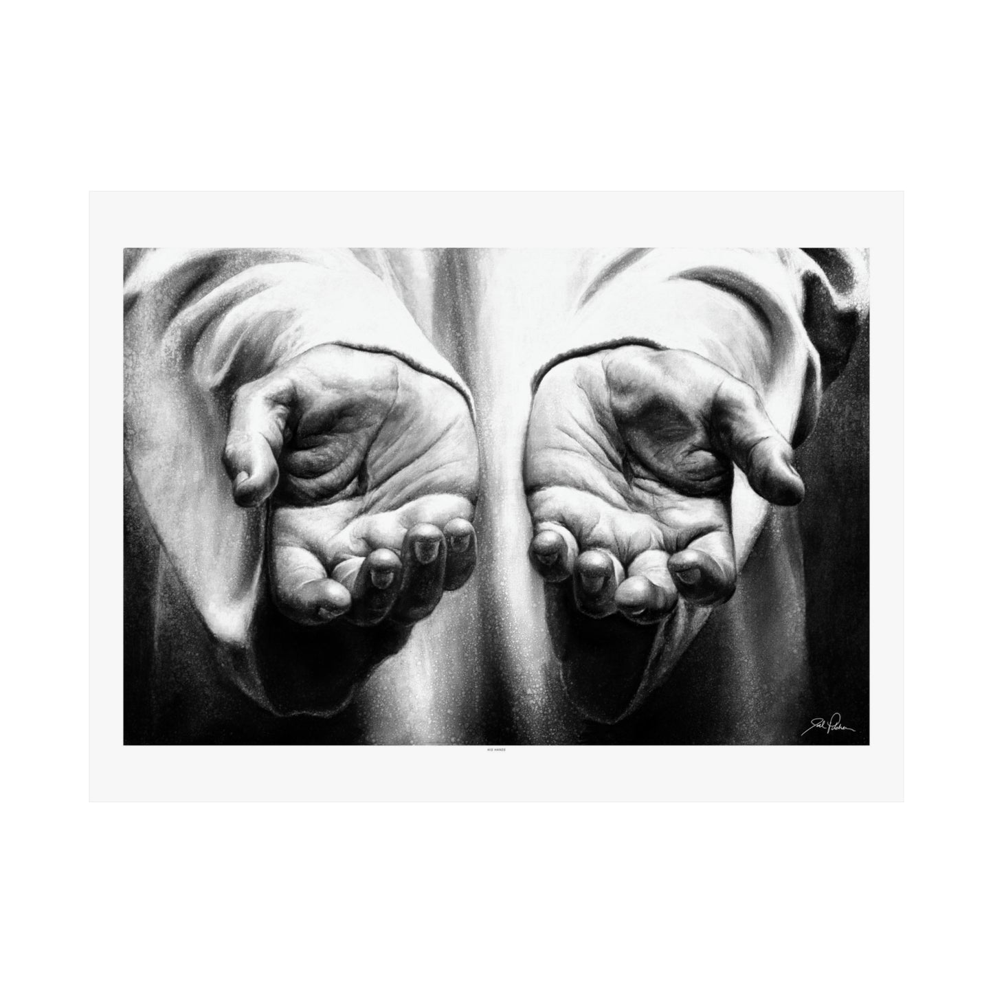 "His Hands" Premium Matte Paper Print