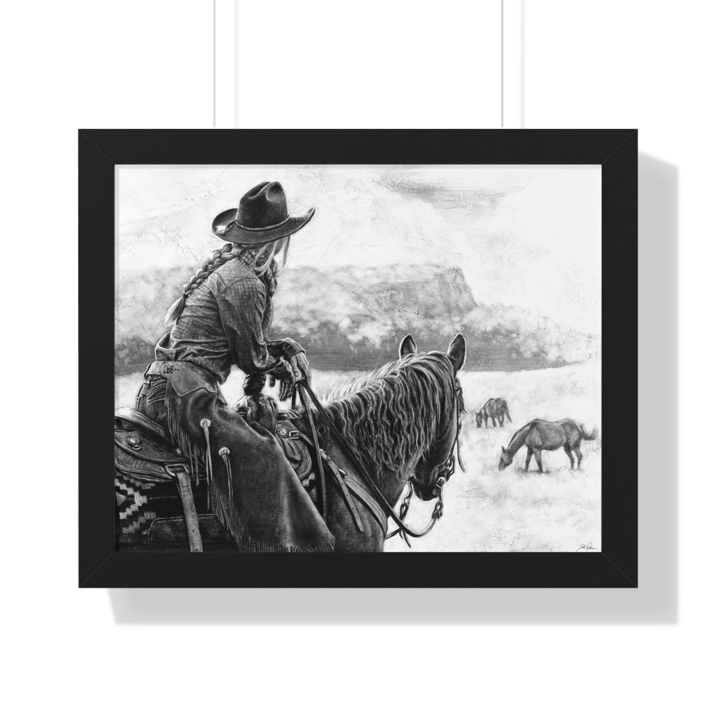 "Bridles and Braids" Framed Paper Print