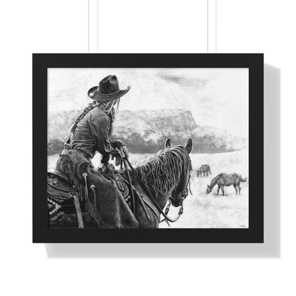 "Bridles and Braids" Framed Paper Print