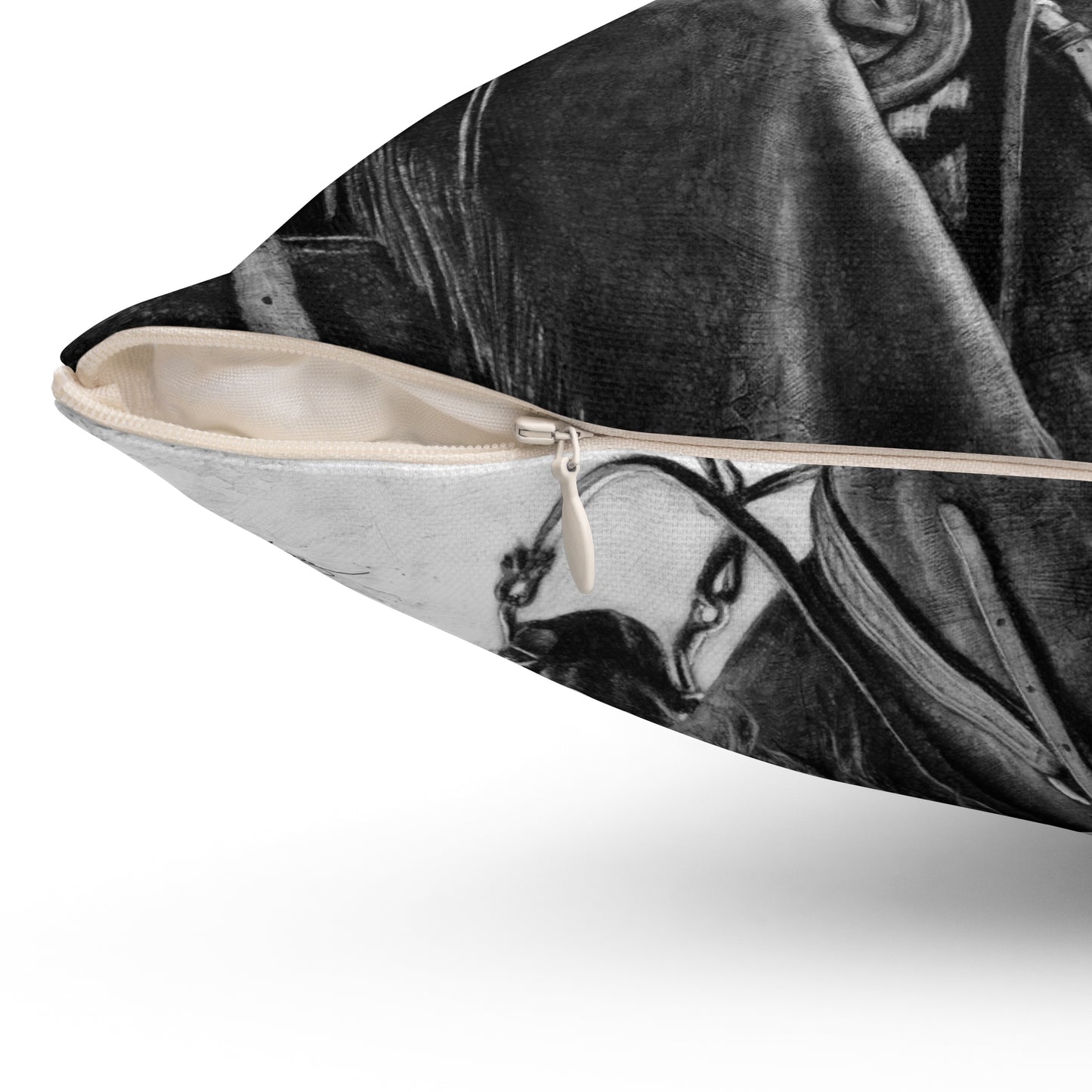 "Bridles and Braids" Square Pillow.