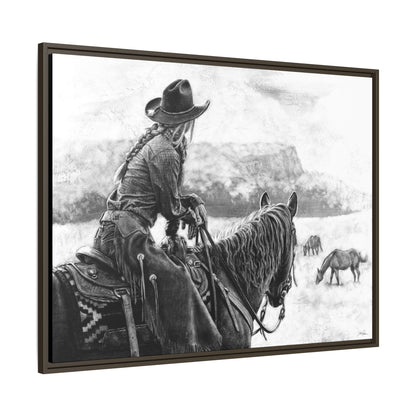 "Bridles and Braids" Framed Canvas