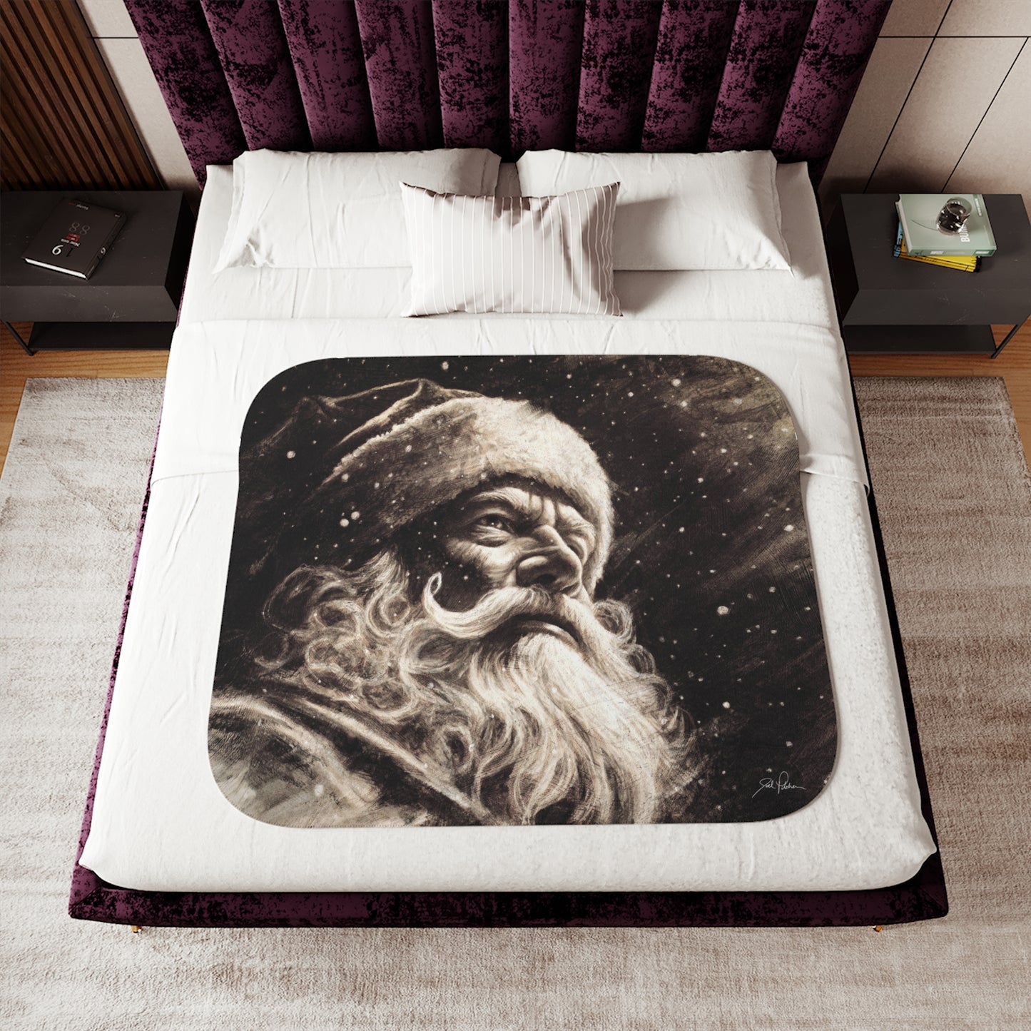 "Kris Kringle" Sherpa Blanket