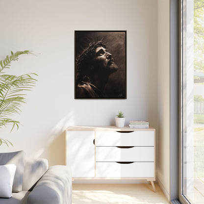 "With His Stripes We Are Healed" Framed Canvas