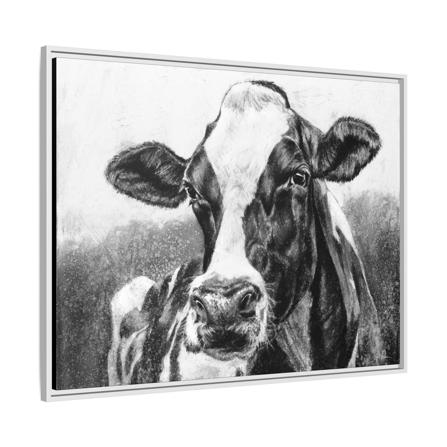 "Holstein" Framed Canvas