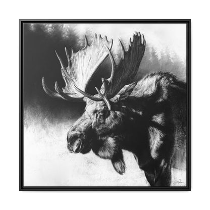 "Formida-bull" Framed Canvas