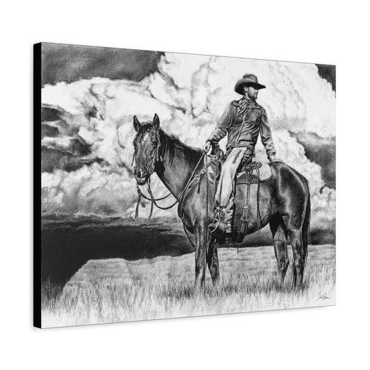 "Looking Back on the Path" Stretched Canvas