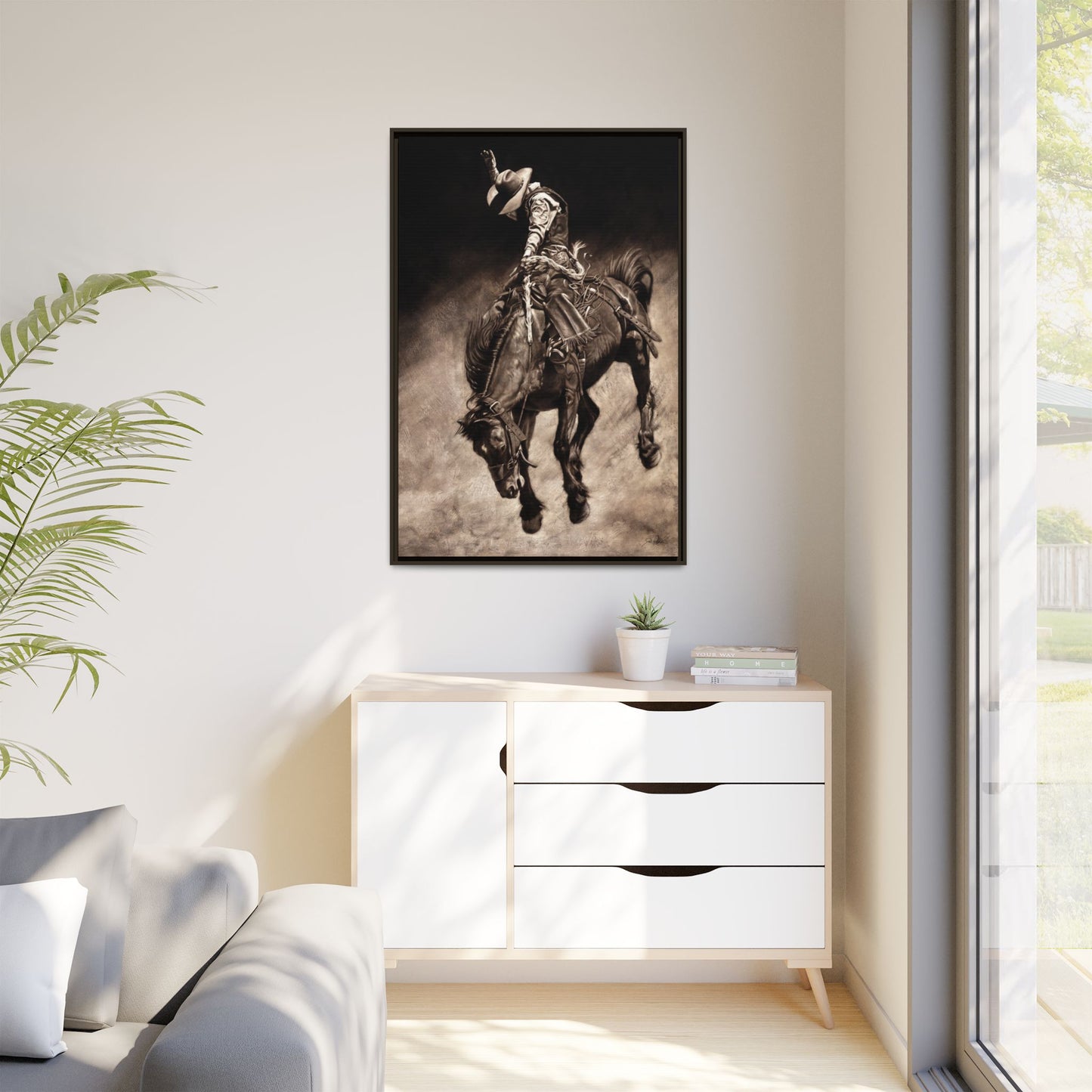 "Giddy Up" Framed Canvas