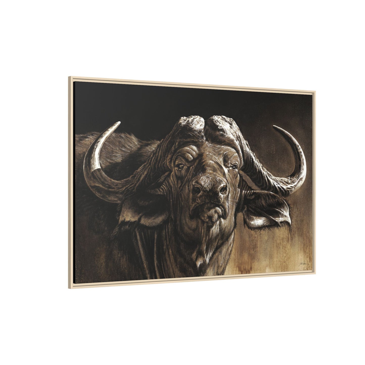 "Debt Collector" Framed Canvas