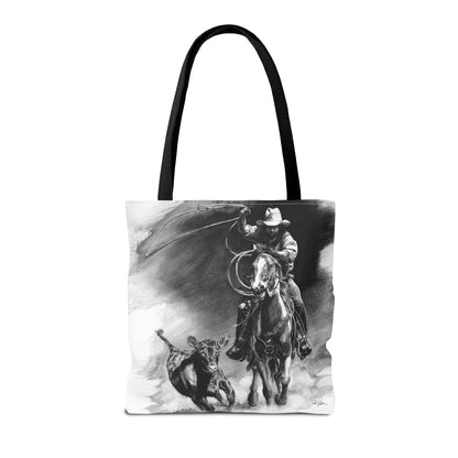 "Calf Roping" Tote Bag