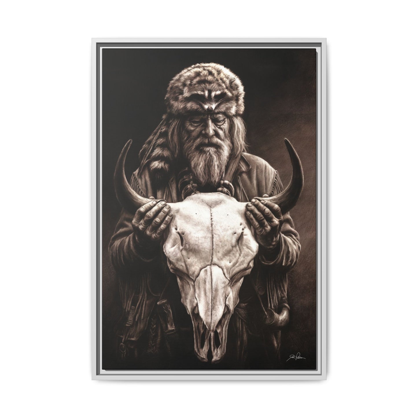 "Legends of the West" Framed Canvas
